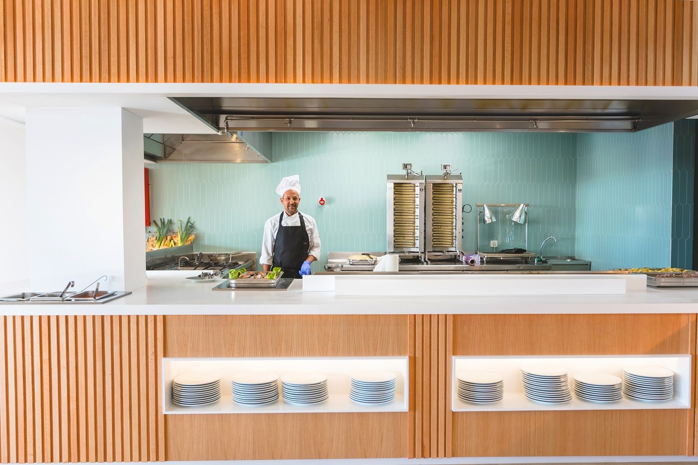 Buffet e cucina dal vivo